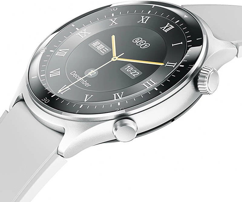 Smartwatch QCY S7, 1.43" AMOLED, për iOS/Android, Argjend