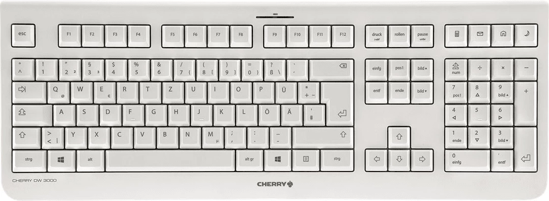 Set tastierë dhe Maus, Cherry DW 3000G JD-0710DE-0, GER (QWERTZ), gri e çelët