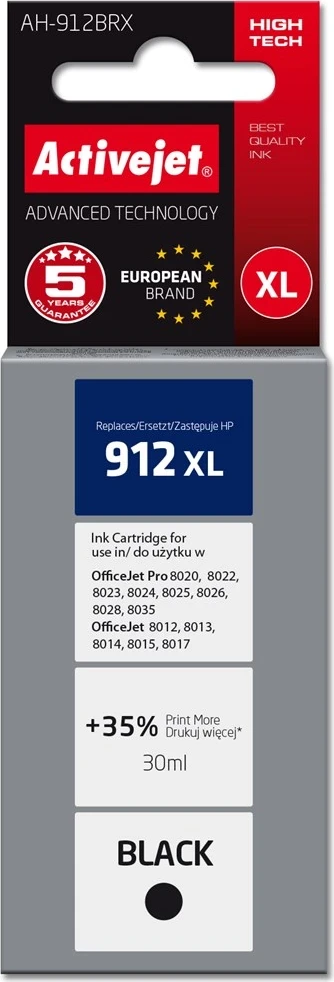 Toner zëvëndësues Activejet AH-912BRX për printerët HP