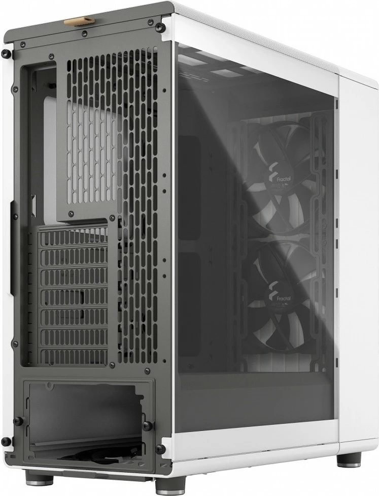 Kasë Fractal Design North Chalk White TG Clear Tint, ATX, xham i temperuar, e bardhë