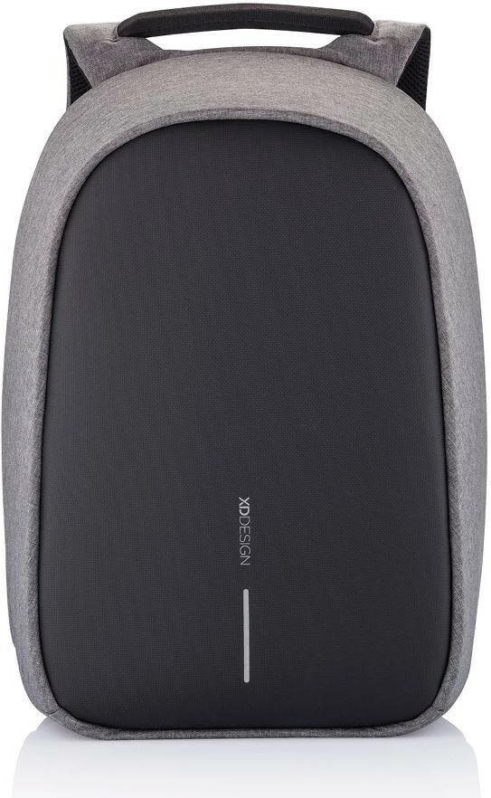 çantë shpine anti‑vjedhje, XD Design, Bobby Hero Small P705.702, 13.3 inç, 10.5L, port USB, RPET, gri