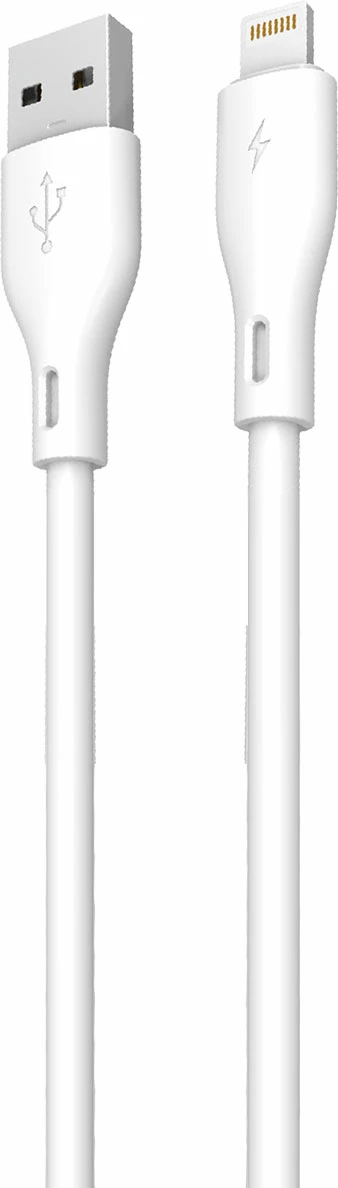 Kabllo Dudao L2L, USB në Lightning, 1m, 3A, e bardhë