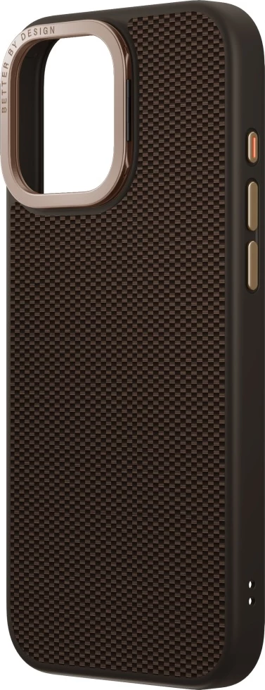 Mbështjellës UNIQ Keva Max Magclick me mbajtëse kamere për iPhone 16 Pro, Kafe