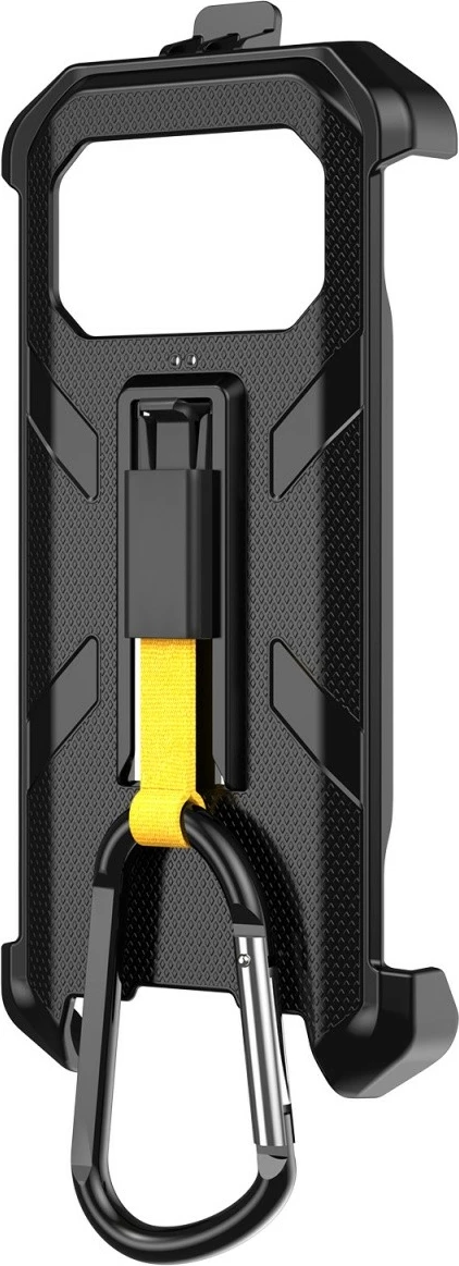 Mbështjellës Ulefone UF-C-A27 për Armor 27/27 Pro/27T/27T Pro, i zi, me karabiner dhe klips