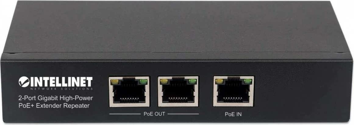 Zgjatues PoE Intellinet 2-port Gigabit 802.3at/af, i zi