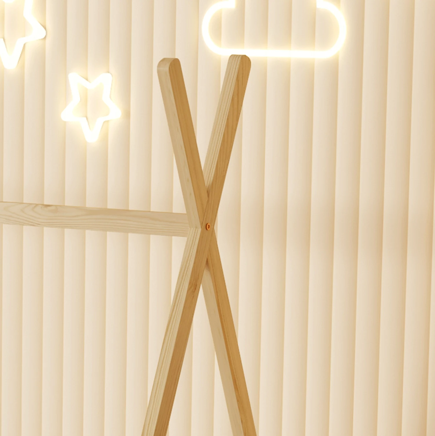 Krevat për fëmijë MUNK FH681.01 t.MONTESSORI dru pishe i fortë në ngjyrë natyrale për dyshek 190x90cm