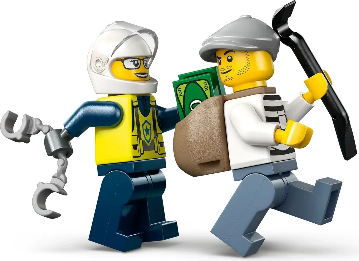 Set LEGO CITY 60455 Ndjekje me motor të policisë, 65 pjesë