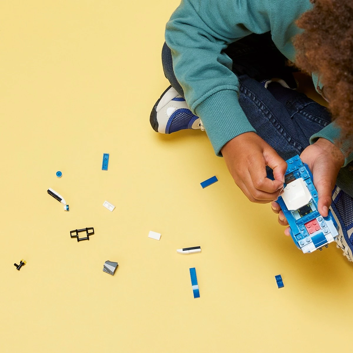 Set LEGO City makinë policie 60312, 94 pjesë, blu