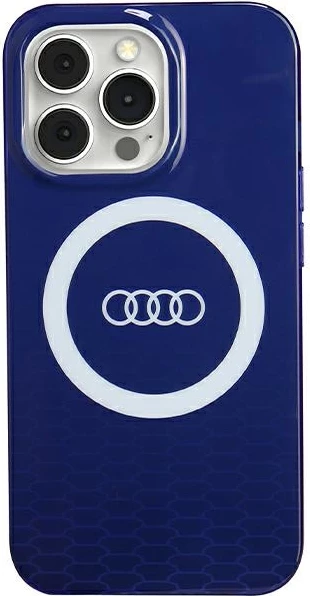 Mbështjellës Audi IML Big Logo MagSafe për iPhone 13 Pro / 13, Blu