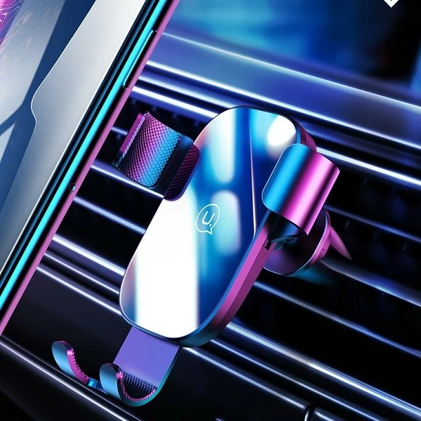 Mbajtës telefoni për veturë USAMS US-ZJ052, për grilë ventilimi, i zi