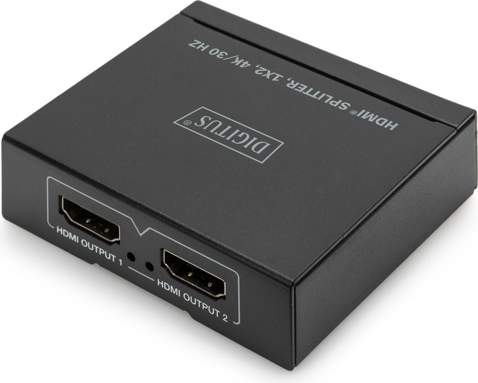 Splitter HDMI Digitus 1x2, 4K/30Hz, 2x HDMI, metalik, zi