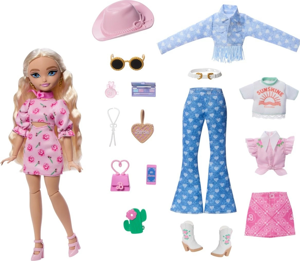 Kukull Barbie Dream Besties Malibu Festival Styling me aksesorë, Mattel, JGH87, Rozë