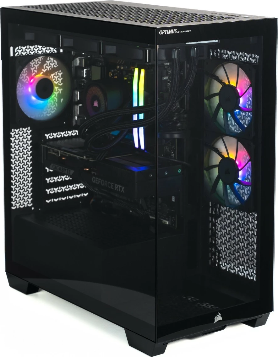 Kompjuter gaming, OPTIMUS, E-Sport GB550T-CR11, Ryzen 7 5800X, 16GB RAM, 1TB SSD, GeForce RTX 5070 12GB, Windows 11 Home, i zi