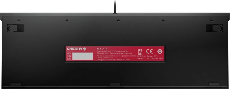 Tastierë Cherry MX 2.0S RGB, MX Red, me drita RGB