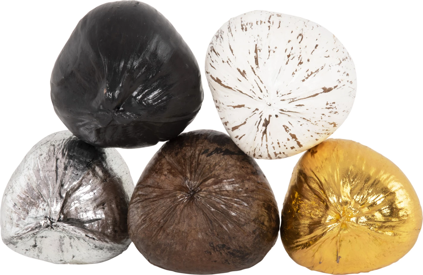 Dekor tavoline FH4326.03 kokosi ngjyrë ari 20x20x20H cm