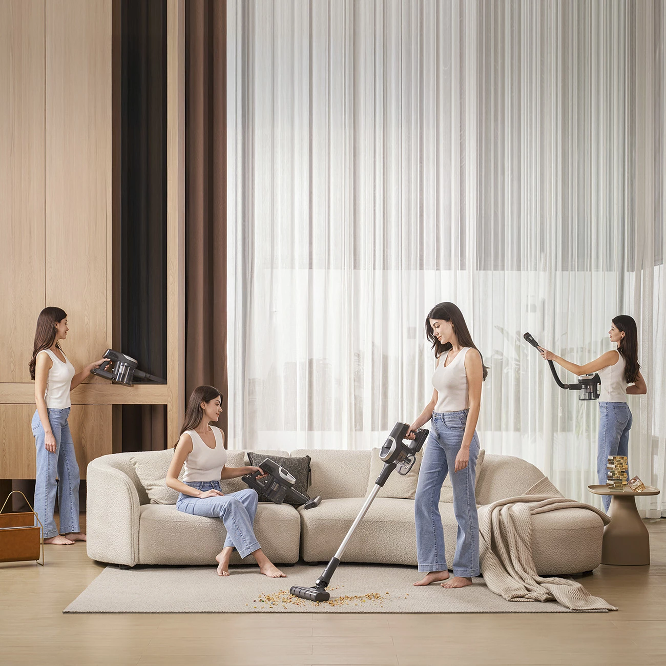 Fshesë me korrent pa kabllo JIMMY JV83 Pro, 500 W, 0.5L, me ekran LED, e zezë