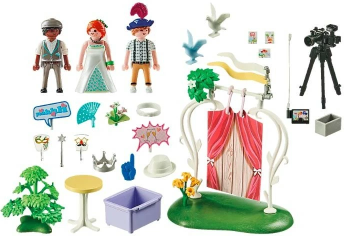 Set figurash Playmobil City Life 71367 Wedding Photo Booth, 79 pjesë