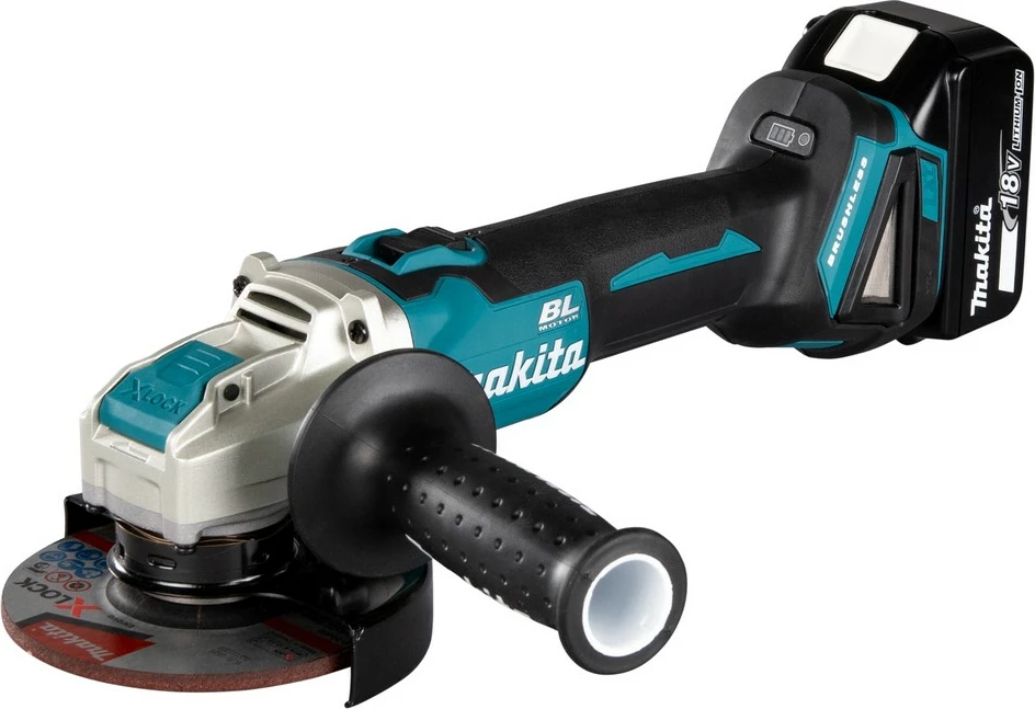 Brushe këndi Makita DGA521ZX1, 18V, brushless, 125mm, zi/kaltër/argjendtë