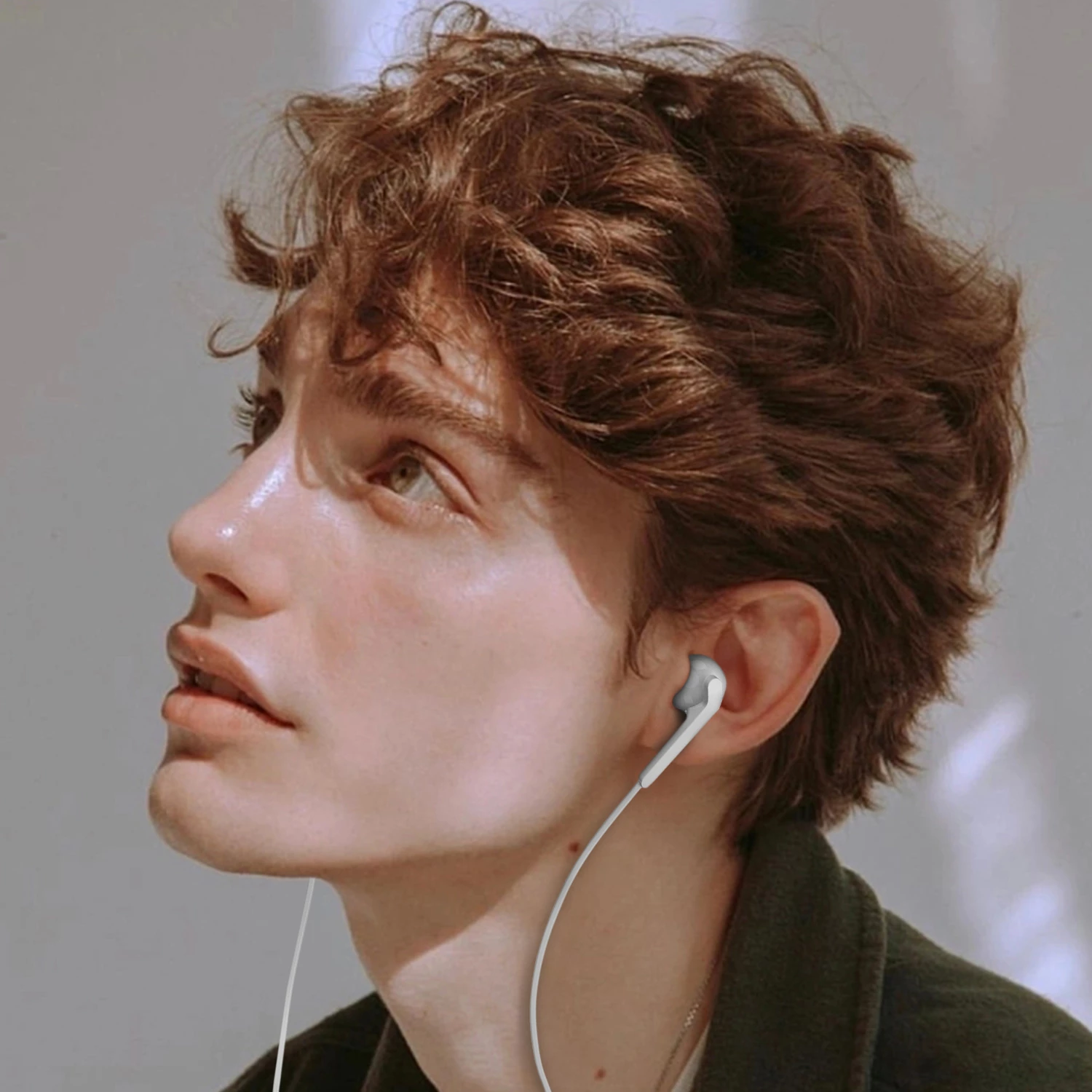 Kufje Dudao X3C me kabllo, USB-C, 1.2m, të bardha