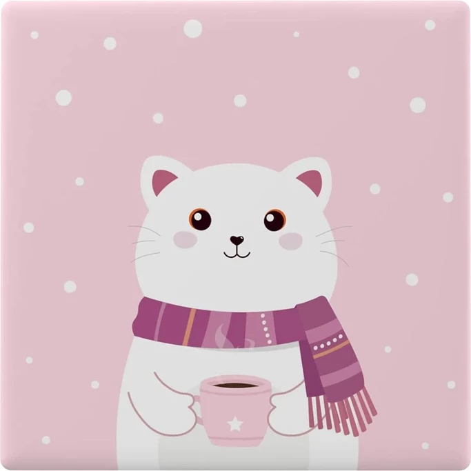 Kapak dekorativ Sonoff T5-1C-86-cartoon për çelës me prekje, plastikë, rozë