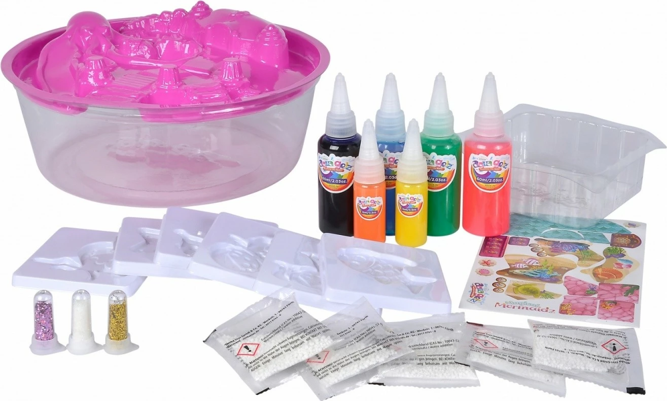 Set kreativ Aqua Gelz Magic Mermaids, Simba, 106322568, shumëngjyrësh