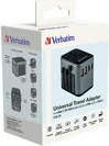 Adapter udhëtimi Verbatim UTA-03, 30W PD, 3x USB-C, 2x USB-A, i zi/gri