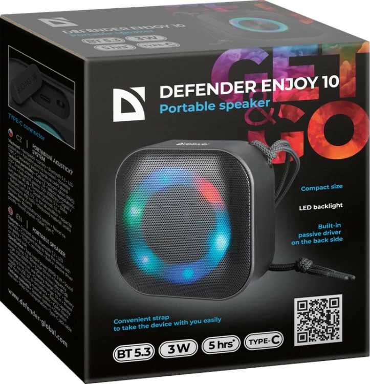 Altoparlant Bluetooth Defender Enjoy 10, 3W, i zi