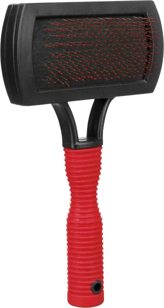 Furçë për qen Trixie 2301, e kuqe 