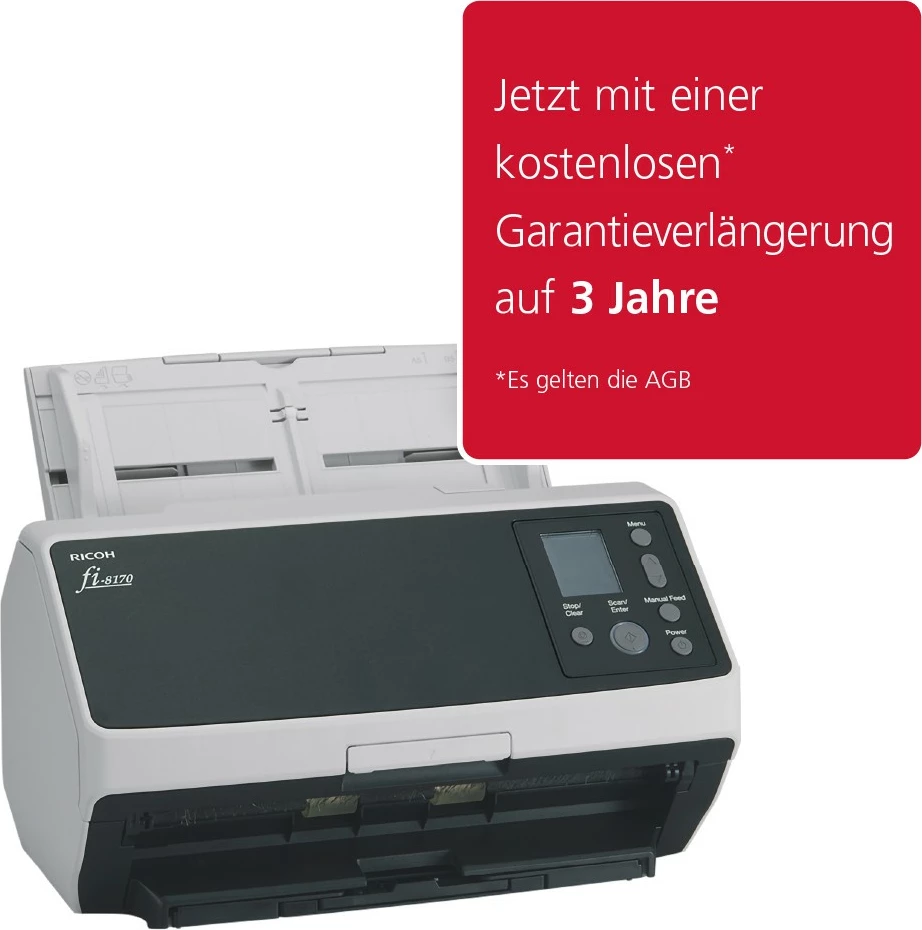 Skaner ADF + Manual Ricoh fi-8170, 216 x 355.6 mm, 600 x 600 DPI, 70 ppm, Grayscale, Monochrome, i zi, gri