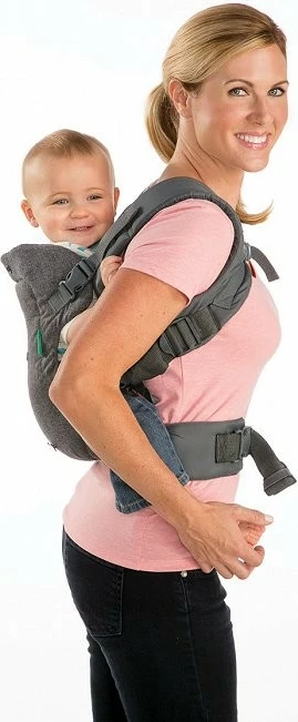 Mbajtës fëmijësh B-kids Infantino 4-në-1, 1505204N, Gri/Gjelbër