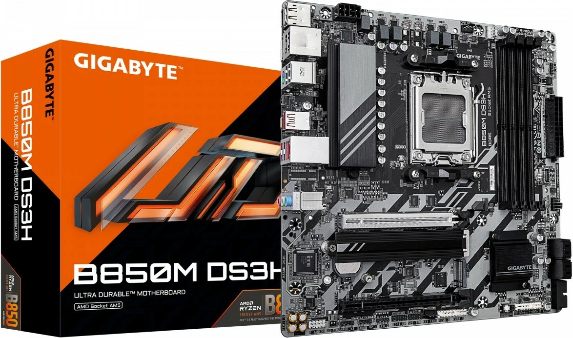 Pllakë amë Gigabyte B850M DS3H, Socket AM5, micro ATX