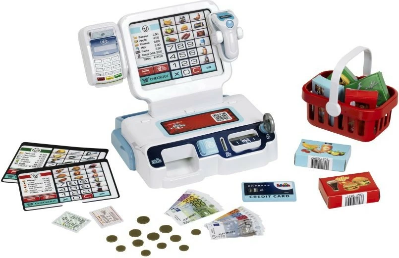 Kasë vetëshërbimi lodër Klein 7265 me aplikacion, shumëngjyrëshe, set aksesorësh