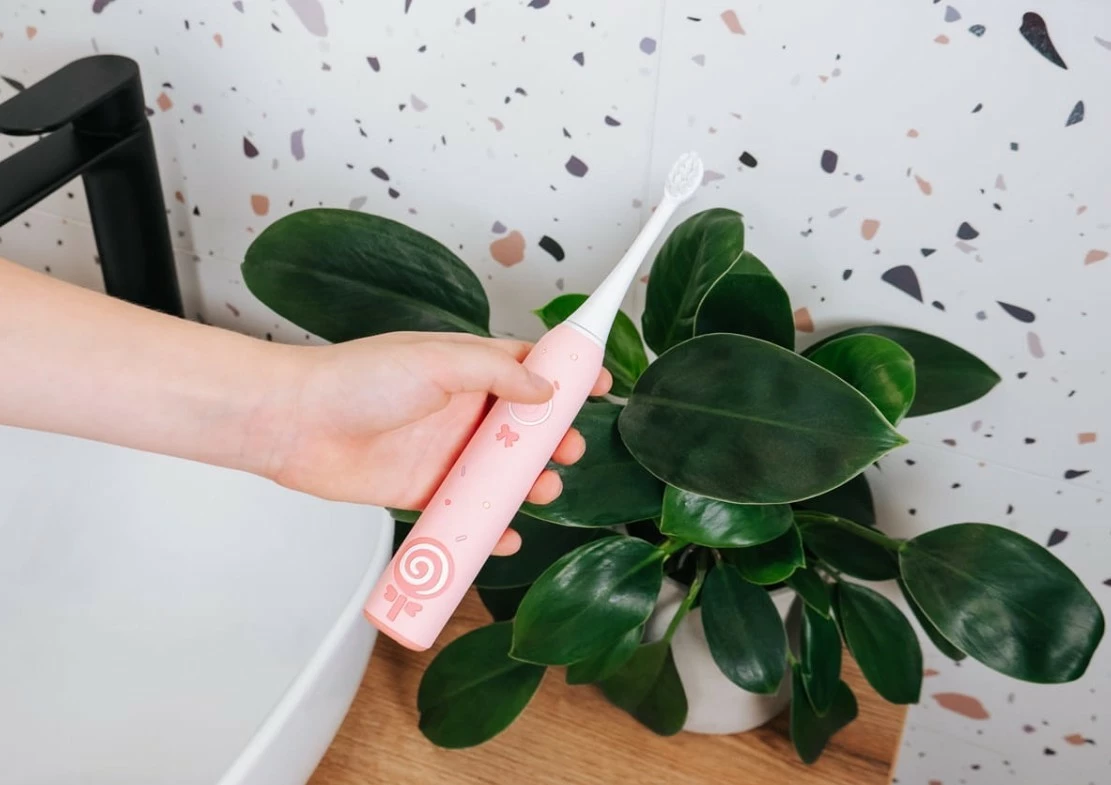 Furçë dhëmbësh elektrike Concept KIDO SMILE ZK6010 për fëmijë, 5-9 vjeç, Rozë, set me 4 koka