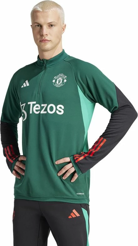 Duks për stërvitje futbolli adidas Manchester United, për meshkuj, jeshil