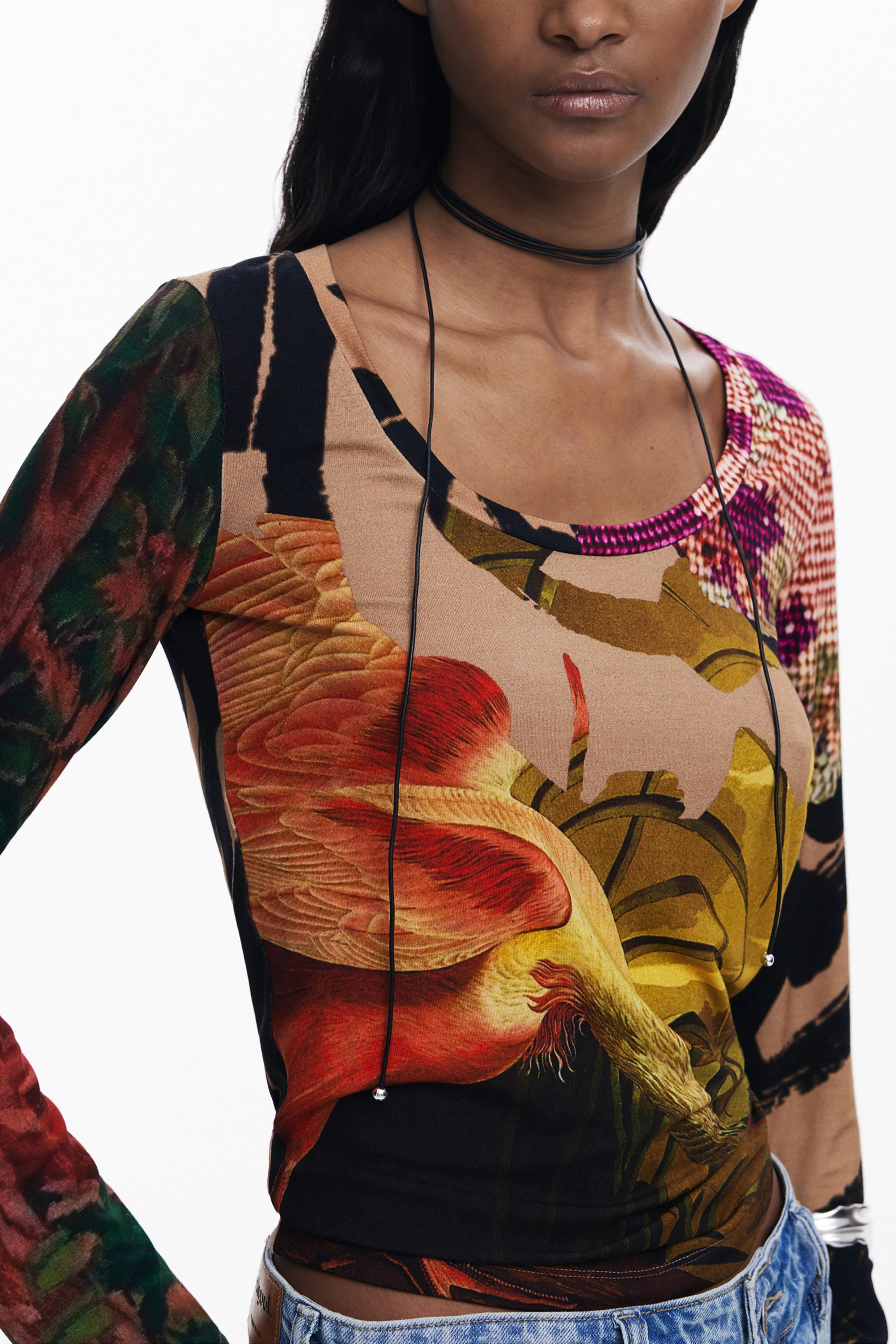 Maicë për femra DESIGUAL Japon Lacroix, kafe