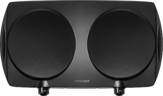 Shporet elektrik me dy pllaka, Concept VE3060, 2500 W, pllaka qeramike 19.2 cm, rregullim temperature, i zi