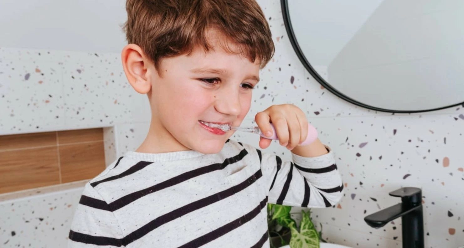 Furçë dhëmbësh elektrike Concept Baby KIDO SMILE ZK3010, sonike, për fëmijë 1-5 vjeç, Rozë, set me 4 koka