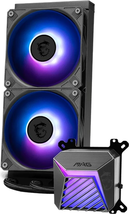 Ftohës uji all-in-one MSI MAG Coreliquid A15 240, 2x12 cm, i zi