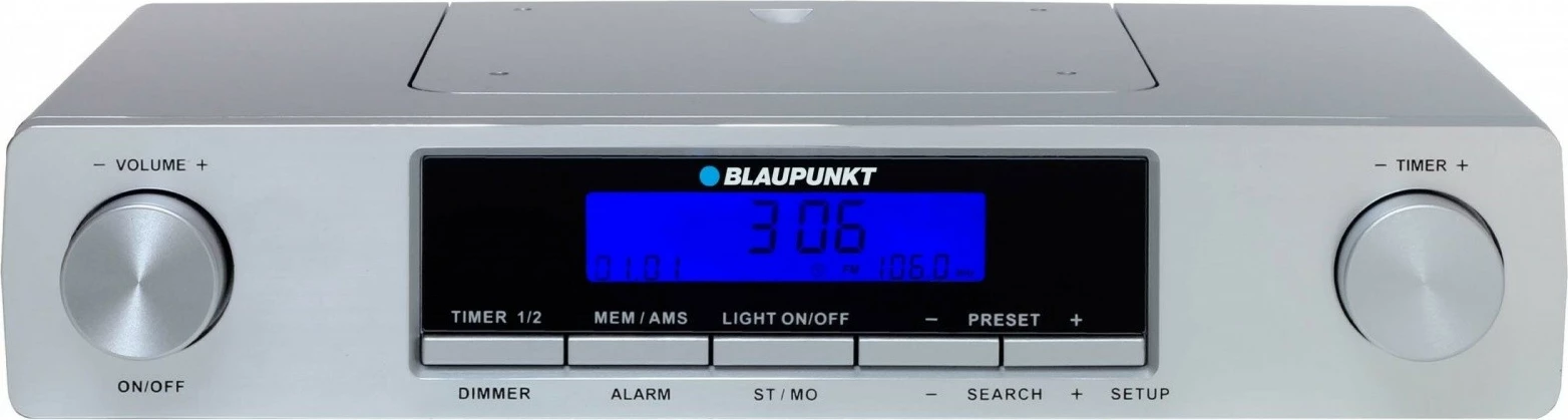 Radio kuzhine Blaupunkt KR12SL, FM, orë, alarm, timer, argjendtë