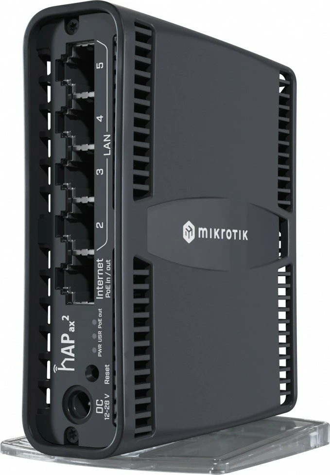 Router MikroTik hAP ax2 C52iG-5HaxD2HaxD-TC, 5 porta Gigabit, Wi-Fi 6, i zi