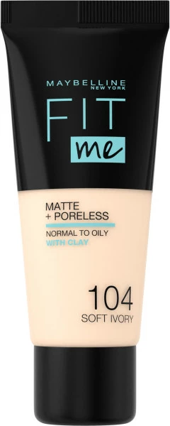 Fondatinë Maybelline Fit Me Matte & Poreless për femra 104 Soft Ivory 30ml