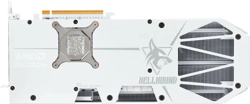 Kartelë grafike PowerColor Hellhound Radeon RX 9070 XT, 16 GB, GDDR6, e bardhë