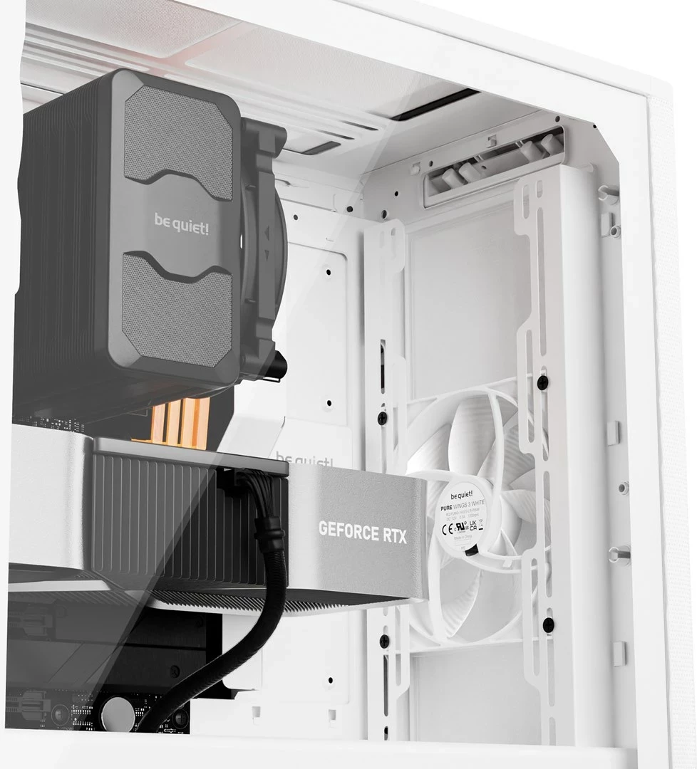 Kasë be quiet! PURE BASE 501 Airflow Window, Midi Tower, Bardhë