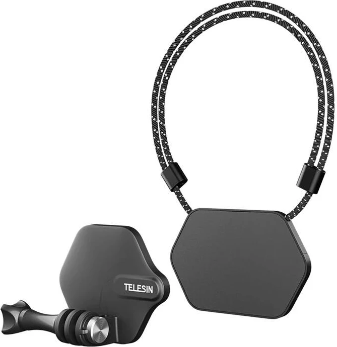 Set magnetik për kamera sportive Telesin TE-MMK-002, i zi