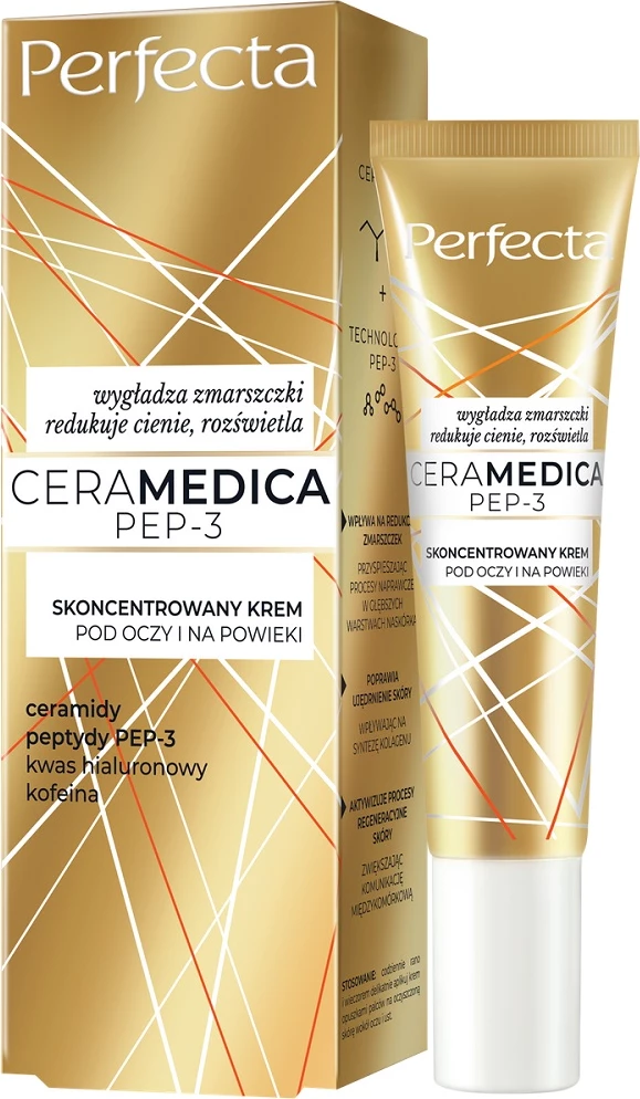 Krem për sy dhe qepalla për femra Perfecta Ceramedica Pep-3, 15ml