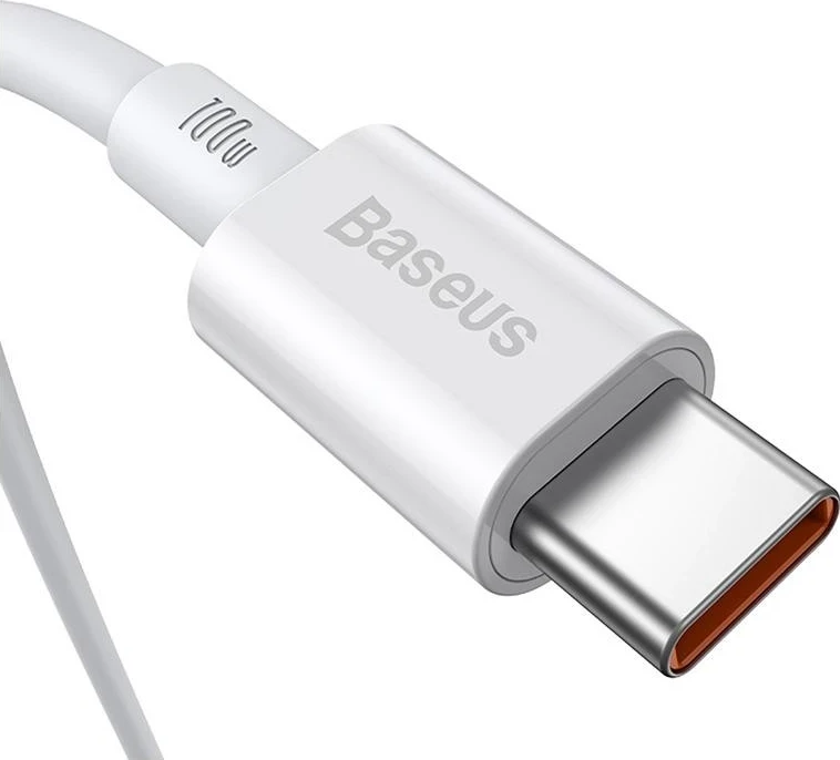 Kabëll Baseus Superior USB-C/USB-C, 1m, 100W, bardhë