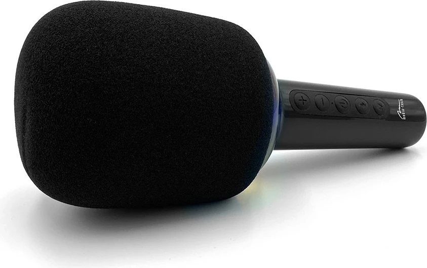 Mikrofon karaoke me altoparlant Bluetooth Media-Tech MT399, i zi, me drita LED