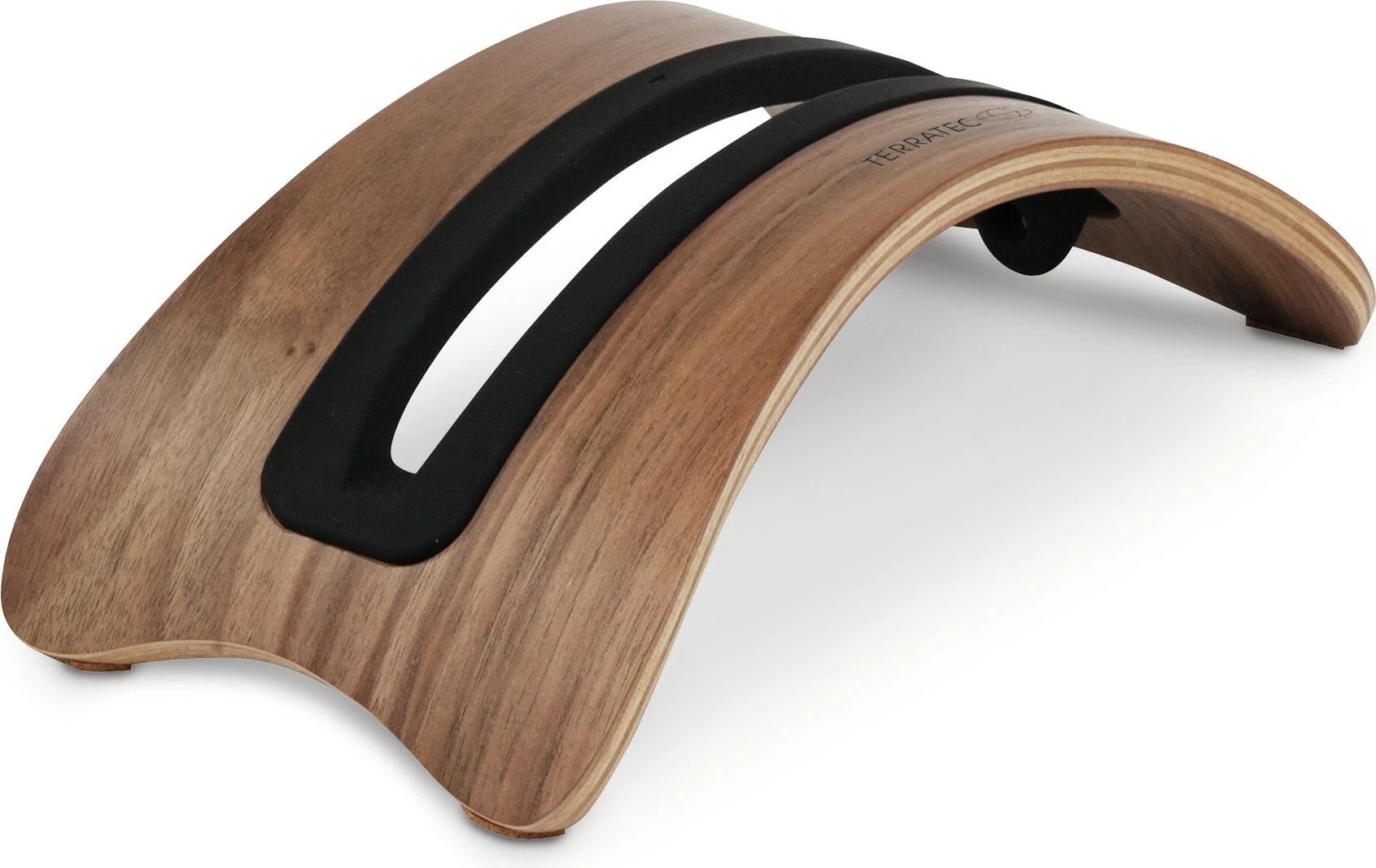 Mbajtës pasiv TerraTec Holzzwei për laptop/tablet, dru, i zi