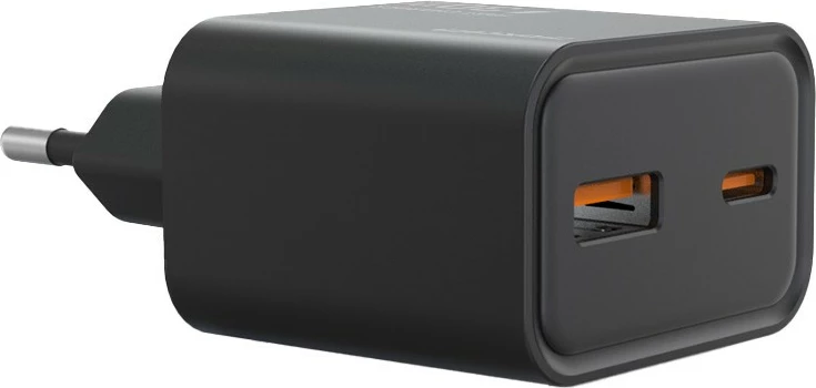 Karikues rrjeti Maxcom LAD 30W USB A+C, i zi