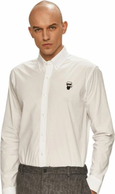 Maicë për meshkuj Karl Lagerfeld, e bardhë